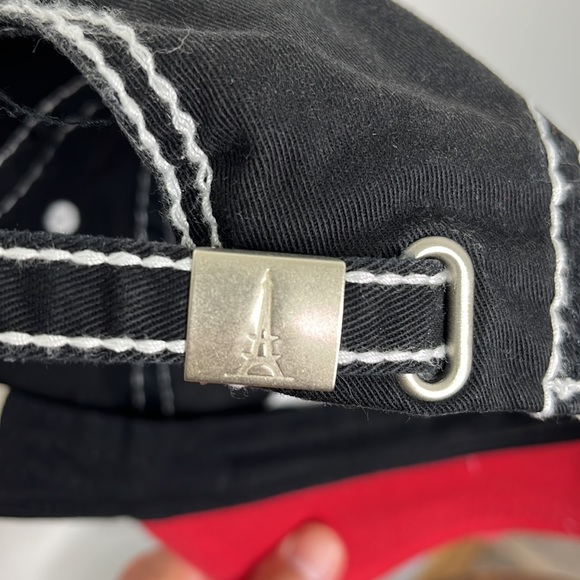 Ole Miss Rebels distressed rambler hat, Unisex, Collegiate Red, Black and White - Picture 5 of 7